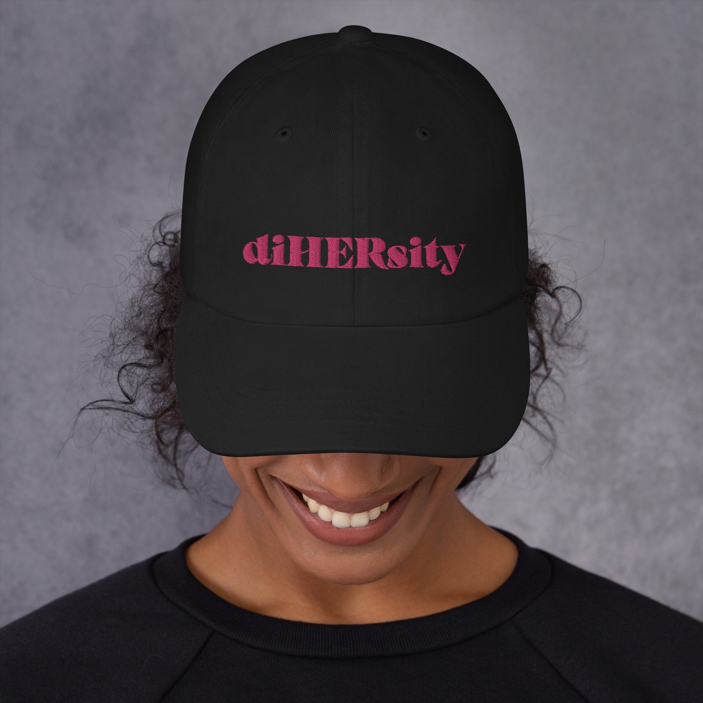 hat with DiHERsity print